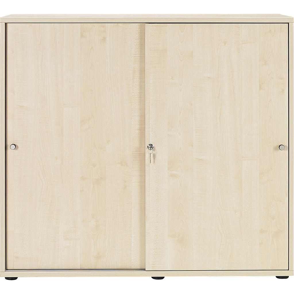 Thumbnail - Venda Aktenschrank, Ahorn, Holzwerkstoff, 2 Fächer, 120x110x40 cm, DIN EN ISO 14001, Beimöbel erhältlich, umfangreiches ...
