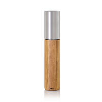 SALZ- ODER PFEFFERMÜHLE IKON  - Edelstahlfarben/Akaziefarben, Design, Holz/Keramik (6/30cm) - AdHoc