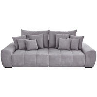 BIGSOFA Flachgewebe Grau  - Schwarz/Grau, KONVENTIONELL, Holz/Textil (280/67/120cm) - Carryhome