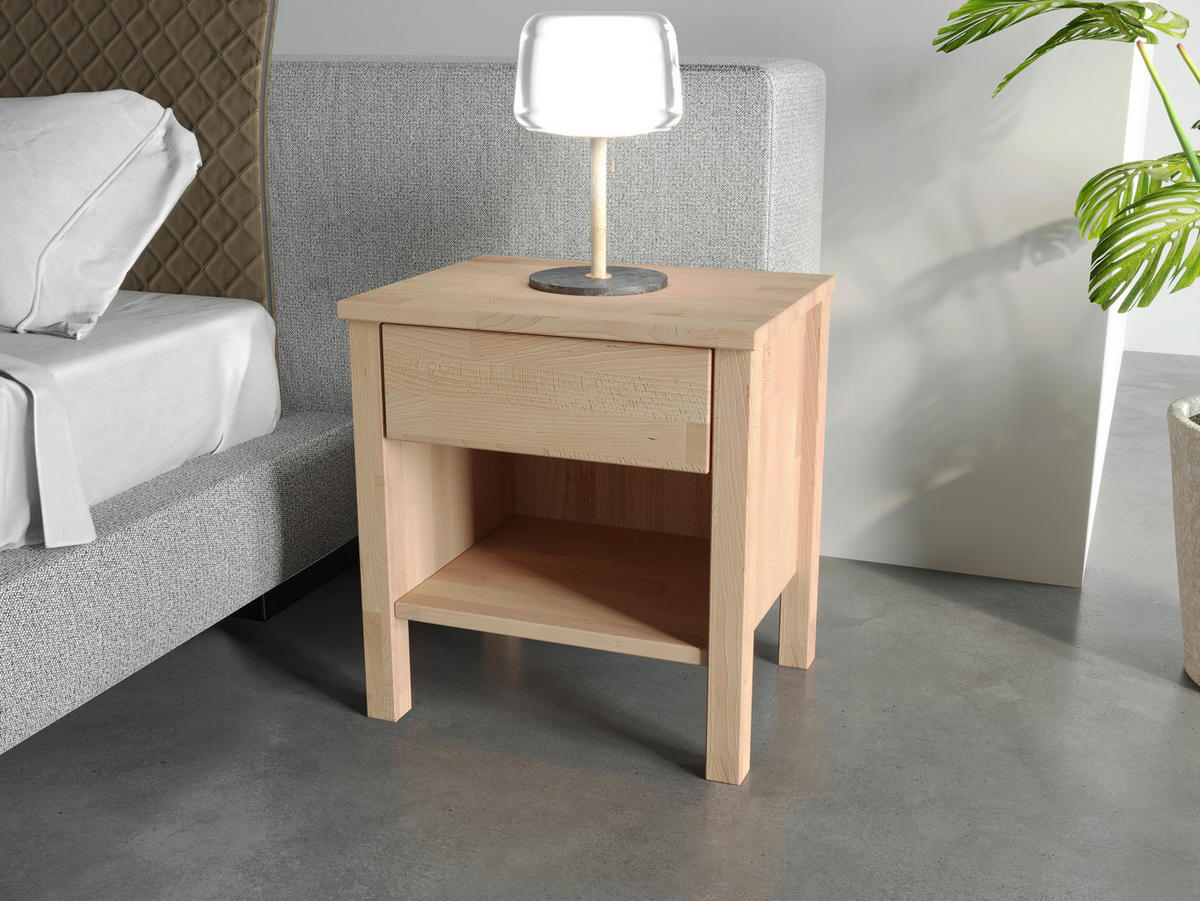 NACHTSCHRANK 47/49/37 cm Kernbuche  - Kernbuche, Natur, Holz (47/49/37cm) - MID.YOU