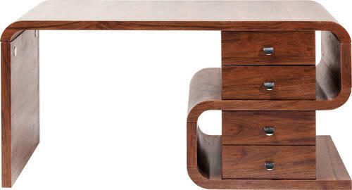 SCHREIBTISCH 70/150/76 cm  in Braun  - Braun, Trend, Holz/Metall (70/150/76cm) - Kare-Design