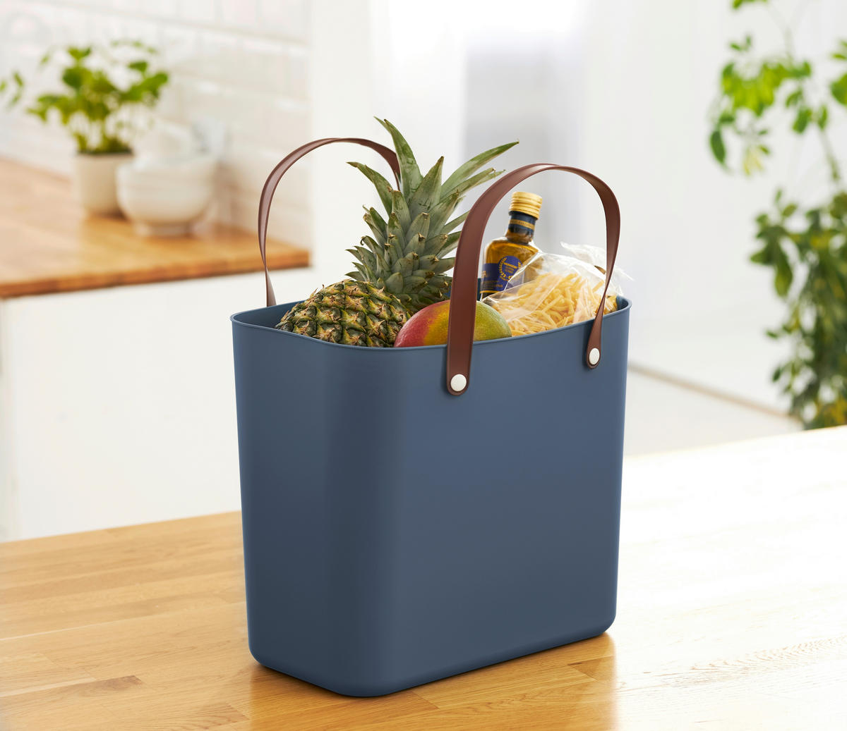 NÁKUPNÁ TAŠKA tmavomodrá - tmavomodrá, Basics, plast (40/34/23,5cm) - Rotho