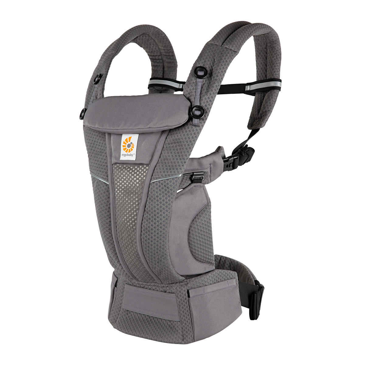 BABYTRAGE Omni Breeze  - Grau, Basics, Textil (23,5/16/27cm) - Ergo Baby