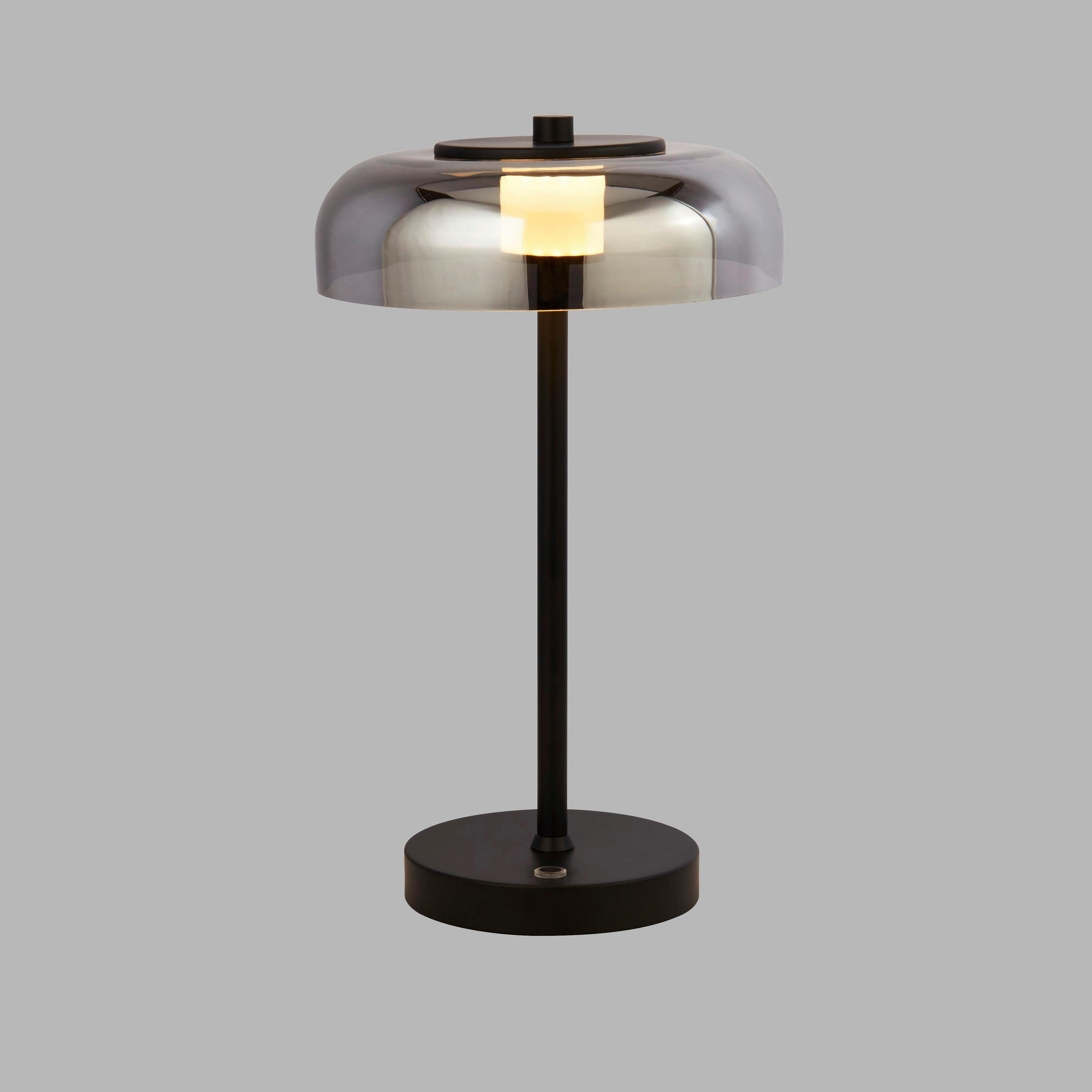 LED SVJETILJKA STOLNA Frisbee  - crna, Basics, staklo/metal (23/39cm)