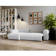 ECKSOFA in Cord Hellgrau  - Hellgrau/Schwarz, MODERN, Kunststoff/Textil (150/245cm) - Carryhome