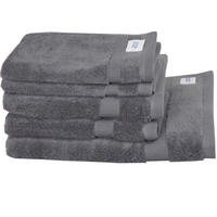 FROTTIERSET SW-Cuddly Anthrazit 5-teilig  - Anthrazit, Basics, Textil - Schöner Wohnen