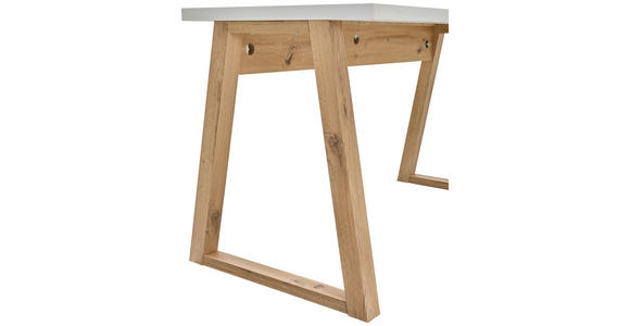SCHREIBTISCH 135/65/75,2 cm Weiß, Eiche Artisan  - Eiche Artisan/Weiß, KONVENTIONELL, Holzwerkstoff (135/65/75,2cm) - Carryhome