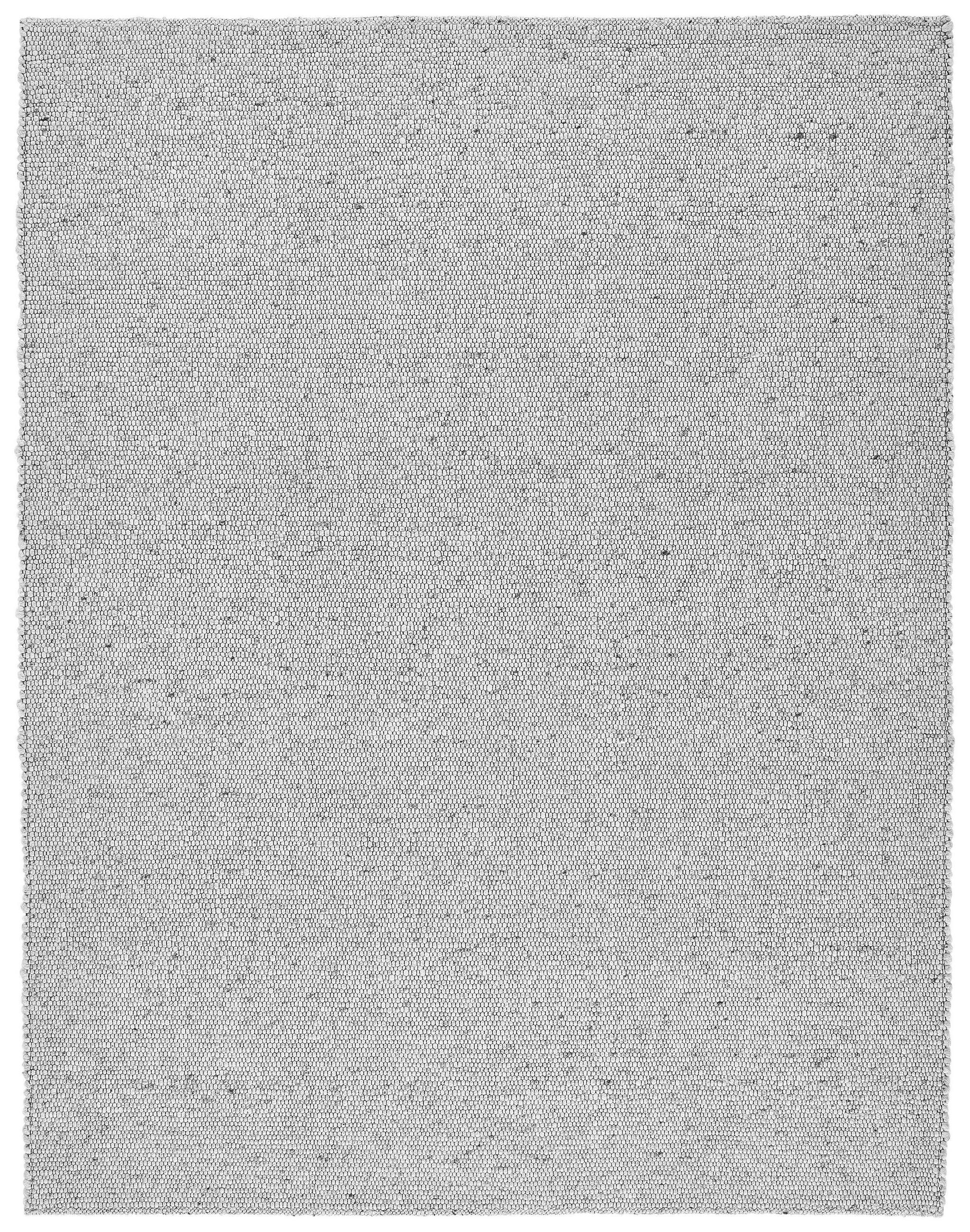 HANDWEBTEPPICH Wohnzimmer 70/130 cm Hellgrau rechteckig  - Hellgrau, Basics, Textil (70/130cm) - Linea Natura