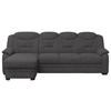 ECKSOFA Anthrazit Mikrofaser  - Anthrazit, Basics, Kunststoff/Textil (162/257cm) - MID.YOU