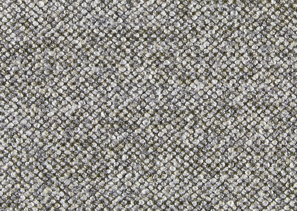 ECKSOFA in Bouclé Grau  186/330 cm  - Schwarz/Grau, MODERN, Textil/Metall (186/330cm) - Johann Jakob