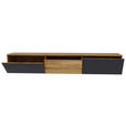 LOWBOARD  250/37,5/37 cm  hängend  - Eichefarben/Anthrazit, Natur, Glas/Holz (250/37,5/37cm) - Linea Natura