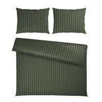 BETTWÄSCHESET Satin 200/210 cm  65 cm/100 cm  - Grün, Textil (200/210cm) - Dieter Knoll