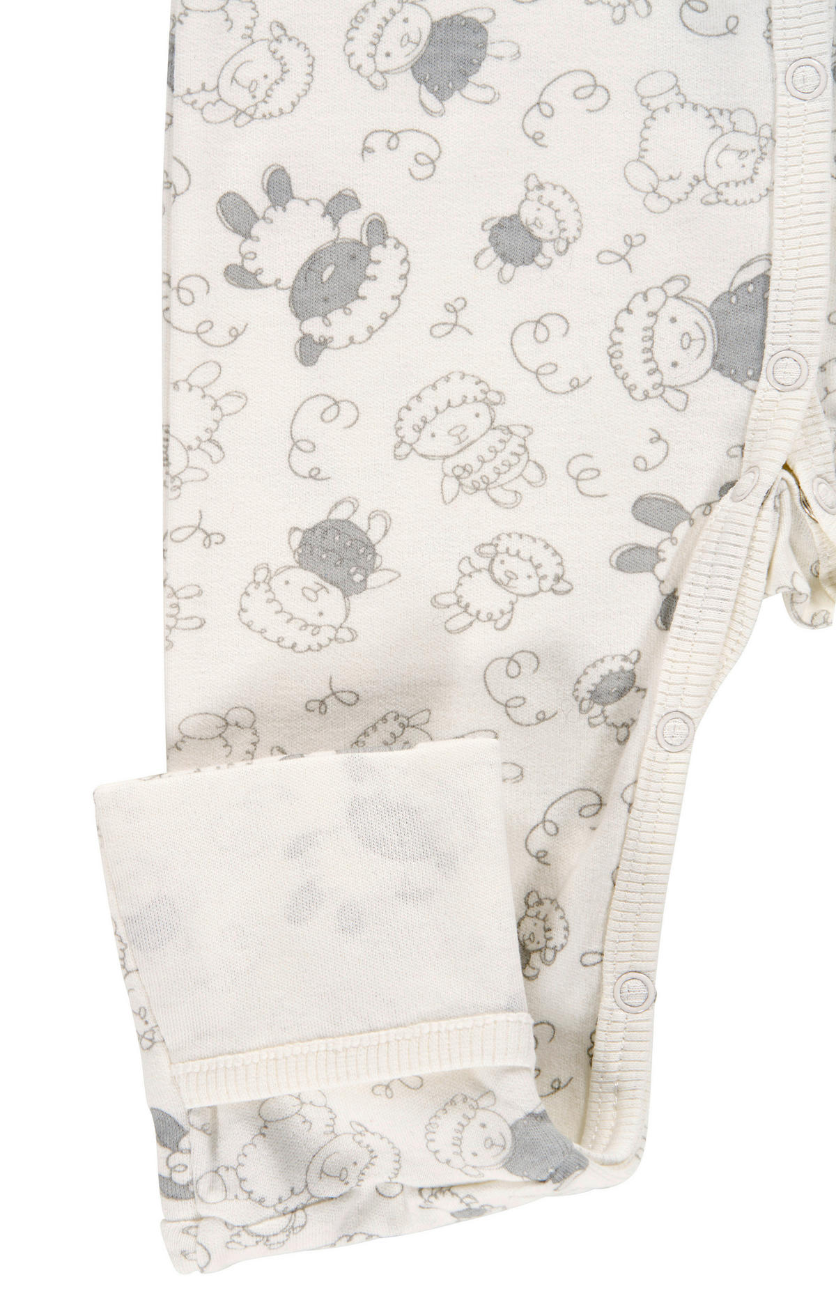 SCHLAFANZUG  - Weiß/Grau, Basics, Textil (62null) - Alvi