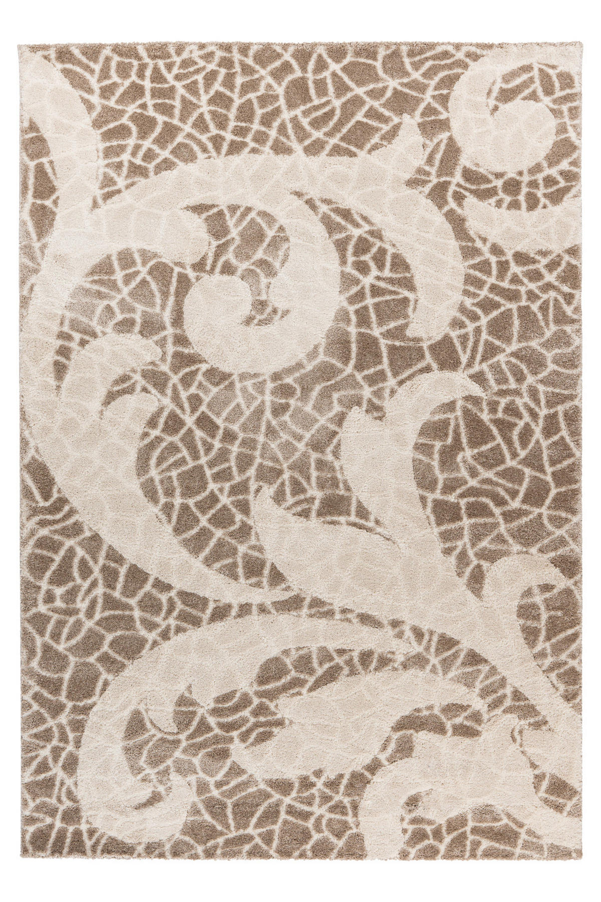 COVOR CU ȚESĂTURĂ PLATĂ My Frisco  - taupe, Basics, textil (80/150cm)