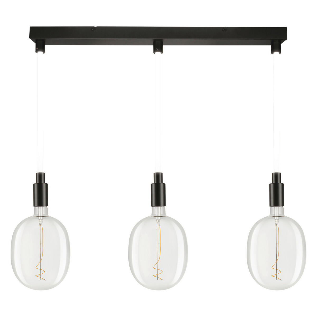 LED-HÄNGELEUCHTE 70/6/117,5 cm   - Schwarz, Basics, Metall (70/6/117,5cm) - Osram