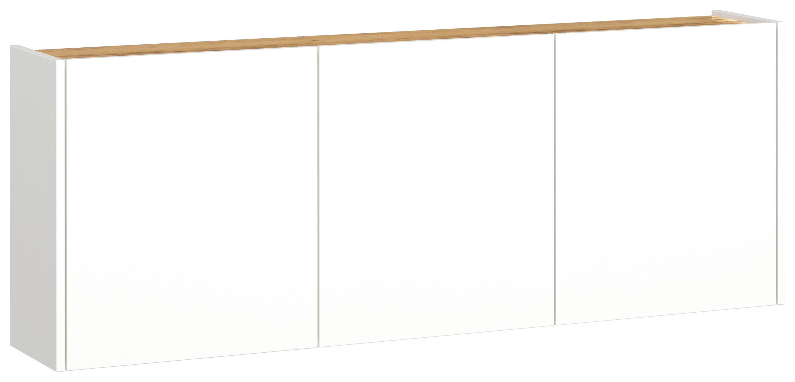 SCHUHSCHRANK Weiß, Eichefarben  - Eichefarben/Weiß, Design, Holzwerkstoff (138/52/25cm)