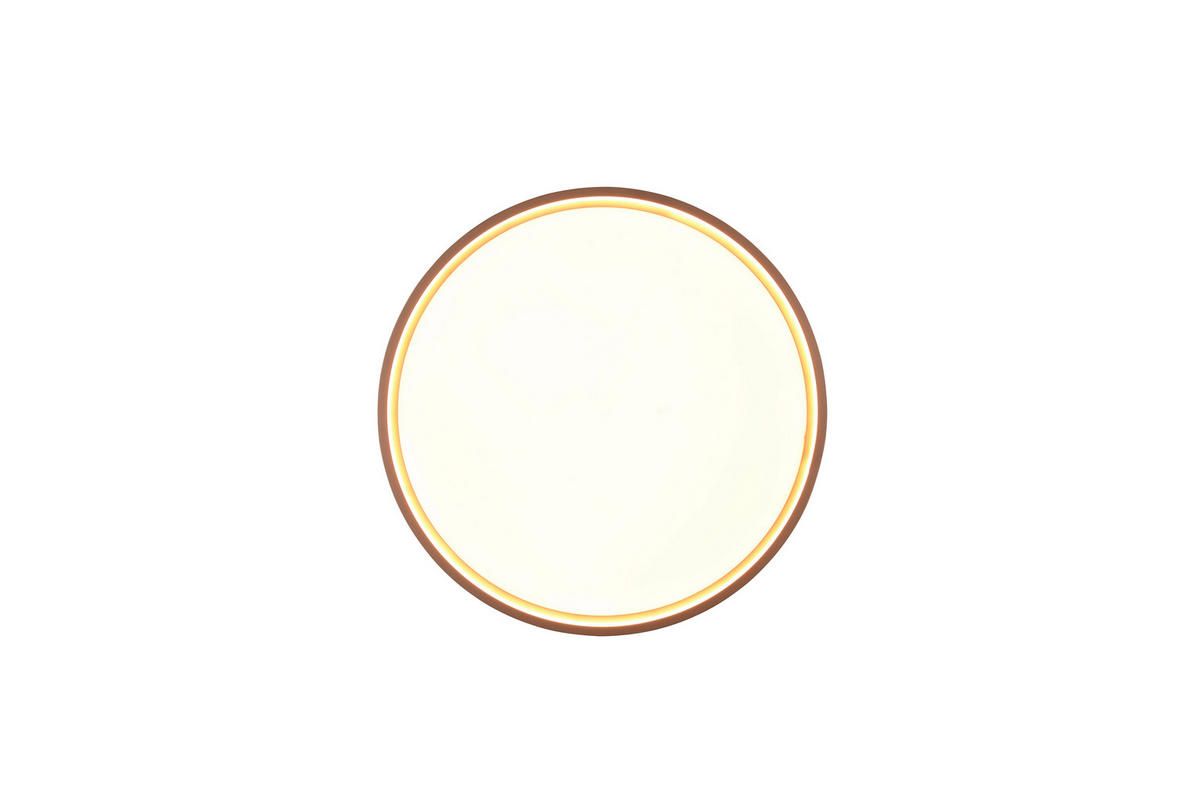 LED-DECKENLEUCHTE Doha 45/5,5 cm   - Braun, MODERN, Metall (45/5,5cm) - Trio Leuchten