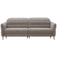2-SITZER-SOFA Webstoff Greige  - Eiche Bianco/Greige, Design, Holz/Textil (234-262/85-106/98-112cm) - Dieter Knoll