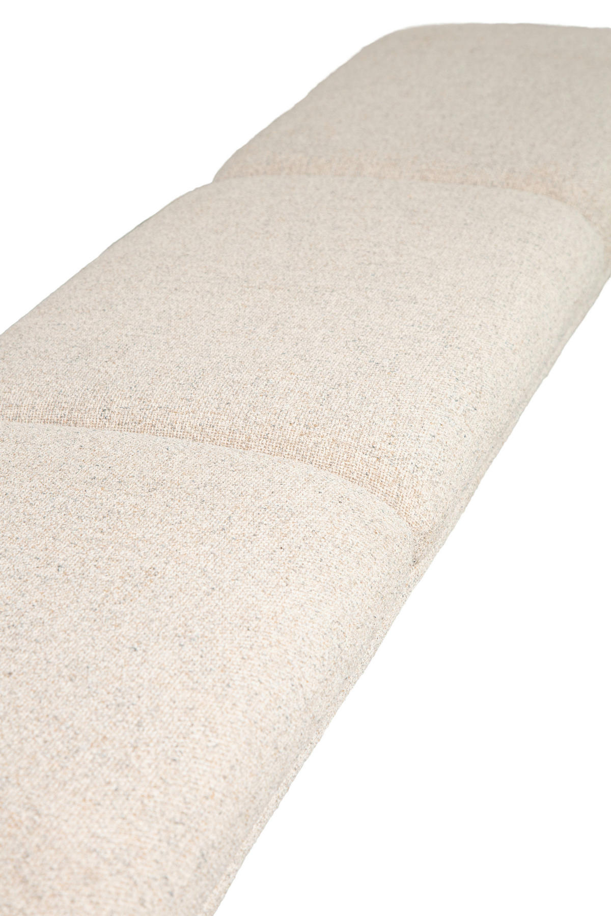 SITZBANK 220/49,5/50 cm  in Schwarz, Beige  - Beige/Schwarz, Design, Textil/Metall (220/49,5/50cm) - Dieter Knoll