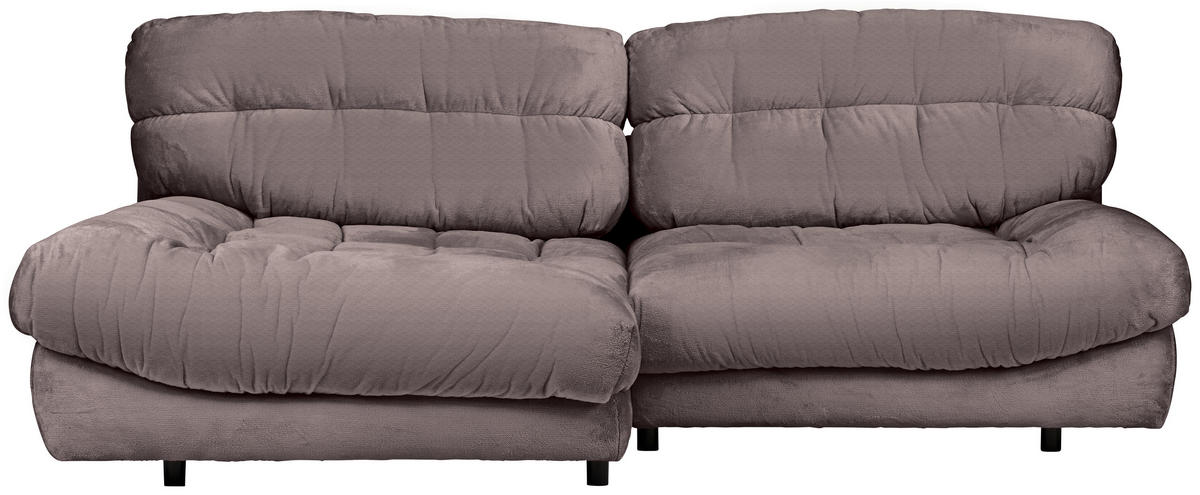 HÖRNSOFFA i plysch lerfärgad  - lerfärgad/svart, Design, textil/plast (170/250cm) - MID.YOU