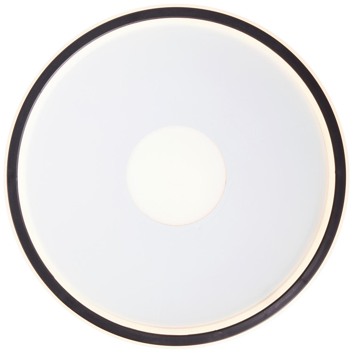 LED-DECKENLEUCHTE  50,8/3,6 cm    - Weiss/Schwarz, Basics, Kunststoff (50,8/3,6cm) - Brilliant