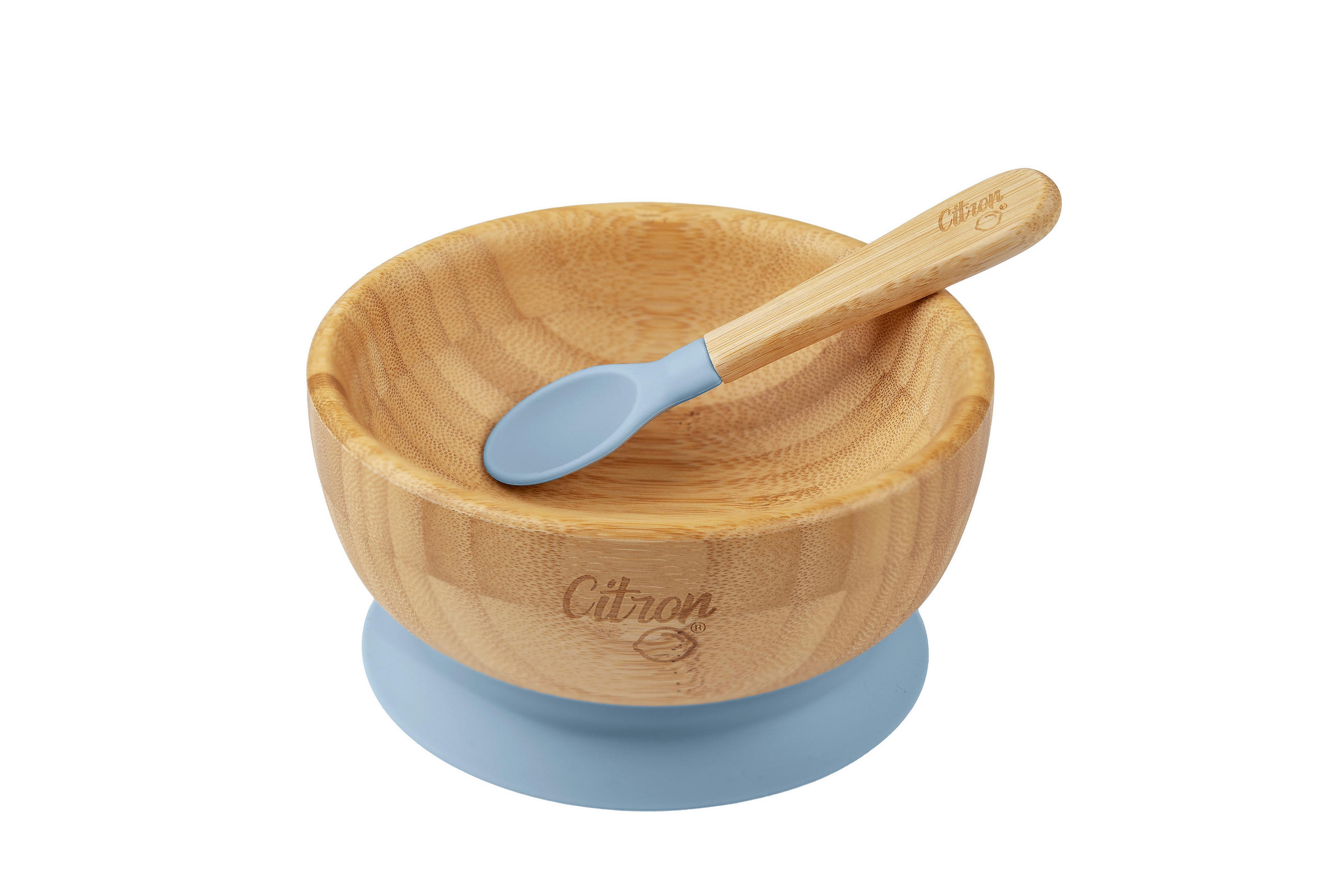 KINDERGESCHIRRSET  - Blau/Graublau, Basics, Naturmaterialien/Kunststoff