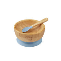 KINDERGESCHIRRSET  - Blau/Graublau, Basics, Naturmaterialien/Kunststoff