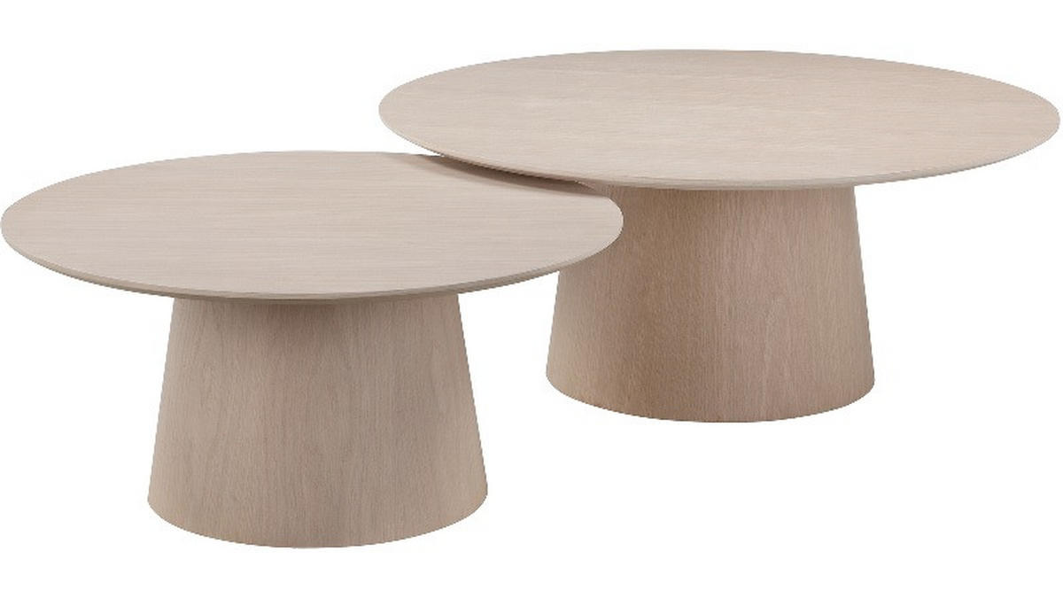 SOFFBORD i trä 100/100/42 cm  - ek Bianco, Design, trä (100/100/42cm) - Best Price