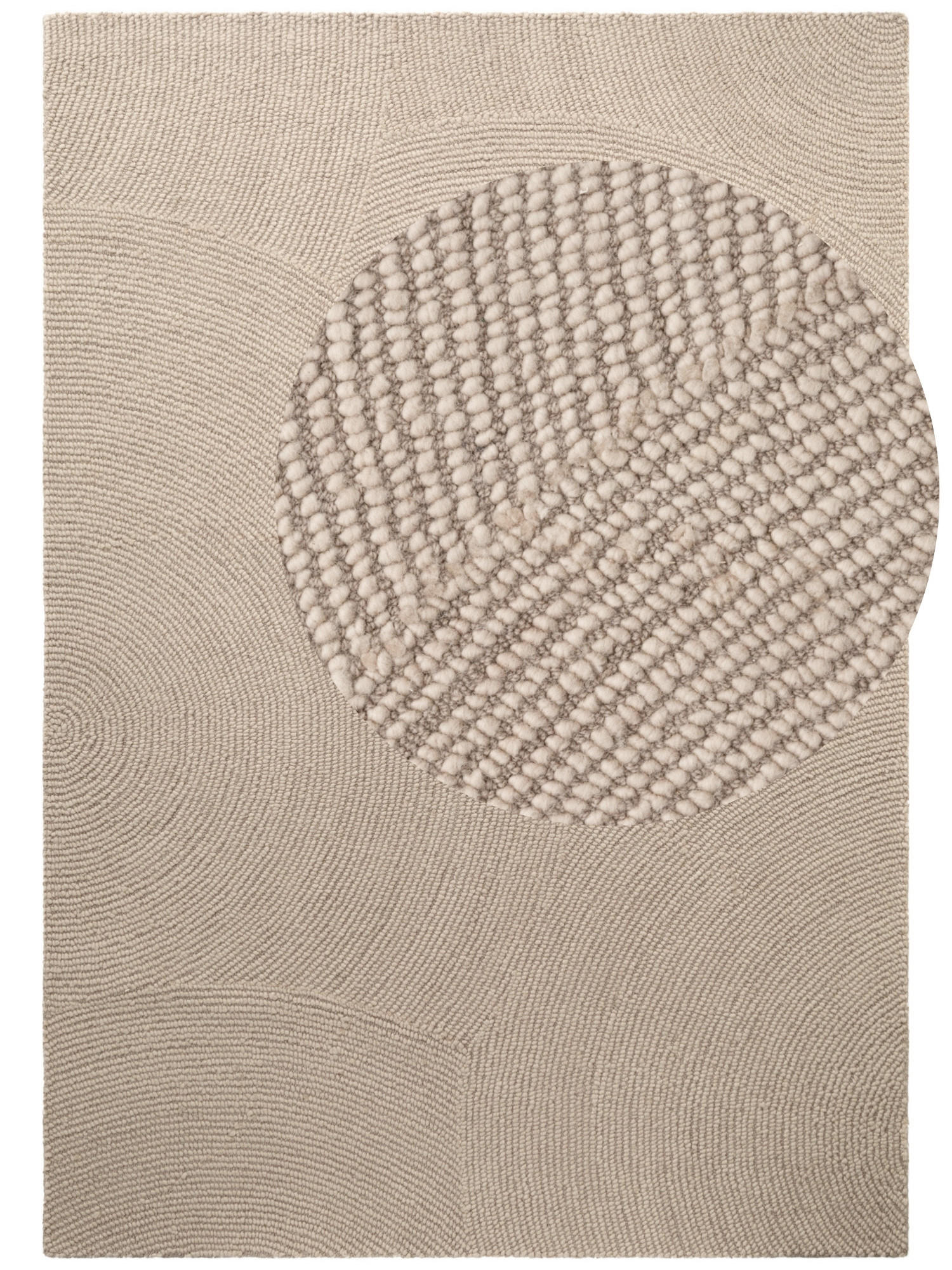 Hanse Home Wollteppich Calmio Beige 120x180 cm