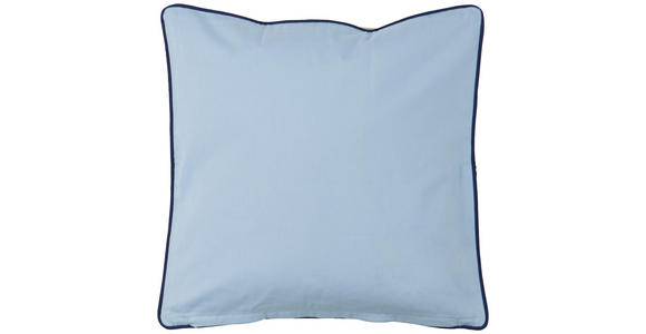 ZIERKISSEN  45/45 cm   - Blau/Ecru, Basics, Textil (45/45cm) - Novel