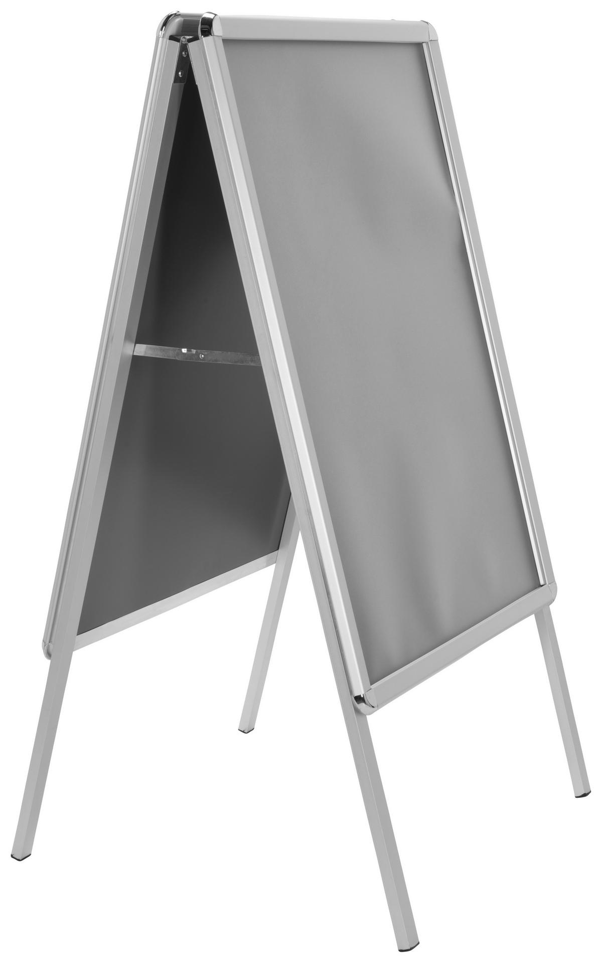 Plakatständer - Silberfarben, Basics, Metall (62,5/115,5/61cm) - MID.YOU