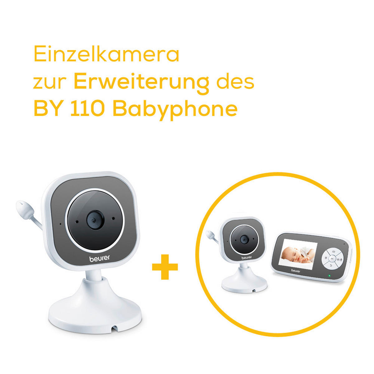 BABYPHONE-ERWEITERUNG ZU BY110 300 m  - Weiss, Basics (8,1/16,8/10,2cm) - Beurer
