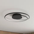 LED-DECKENLEUCHTE 45/8 cm   - Schwarz, LIFESTYLE, Kunststoff/Metall (45/8cm) - Novel