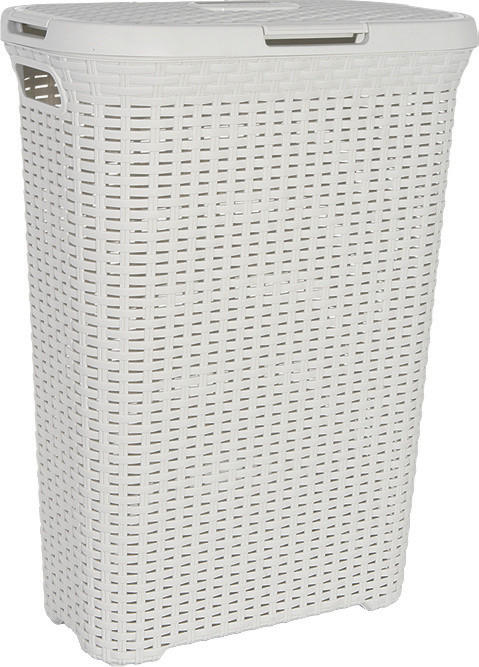 KOŠ NA PRÁDLO, krémová - krémová, Basics, plast (44.7/61.5/26.5cm) - Curver