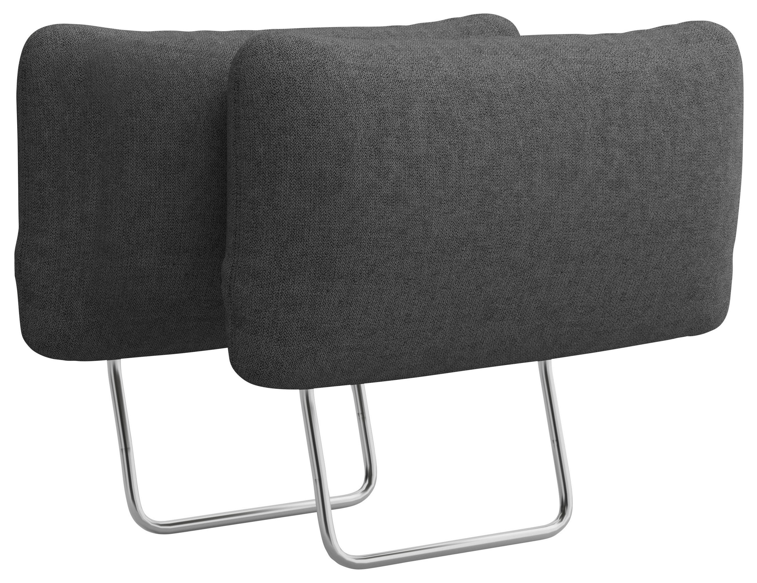 KOPFSTÜTZE - Dunkelgrau, KONVENTIONELL, Textil (50/25/12cm) - Sit & More