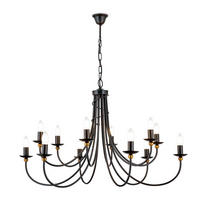 KRONLEUCHTER Giovanni 96/140 cm   - Bronzefarben, LIFESTYLE, Metall (96/140cm)