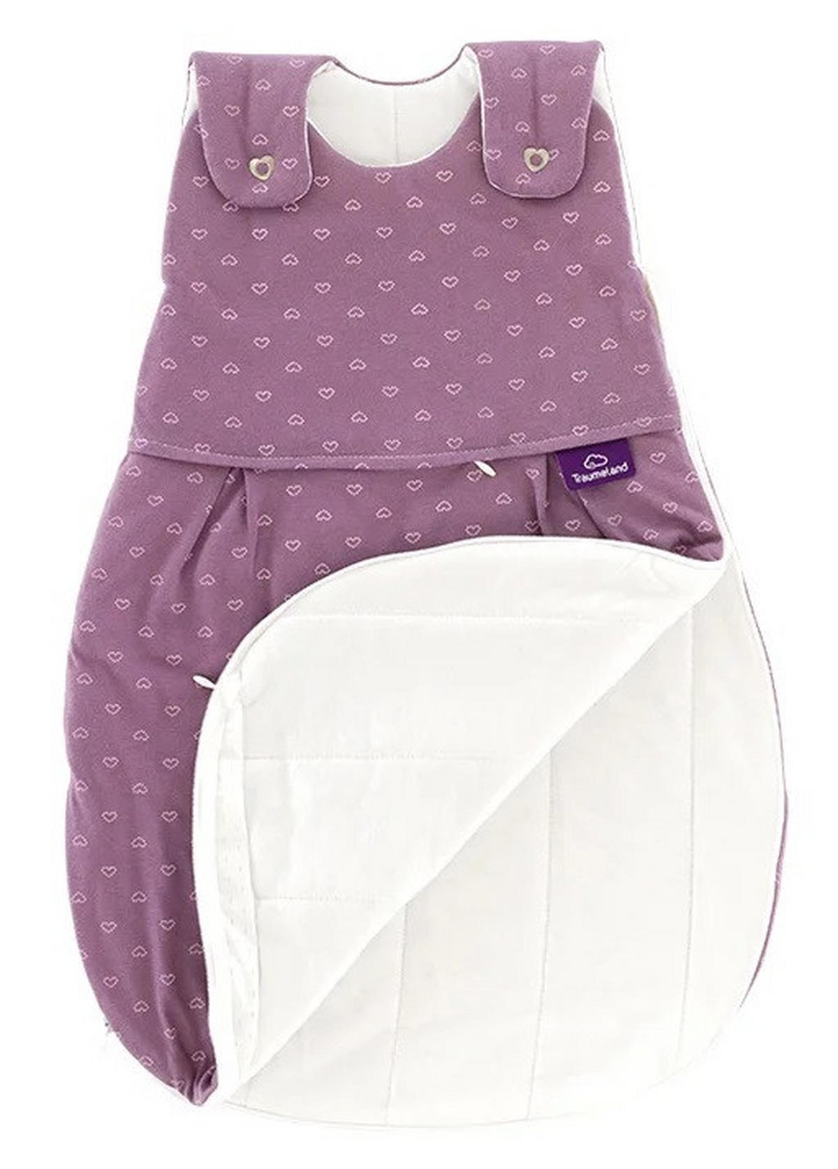 BABYSCHLAFSACK LIEBMICH    50/56   - Lila, Basics, Textil (50/56null) - Träumeland