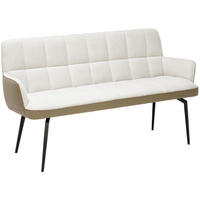 ÜLŐPAD - bézs/fekete, Modern, textil/fém (162/88/63cm) - Livetastic