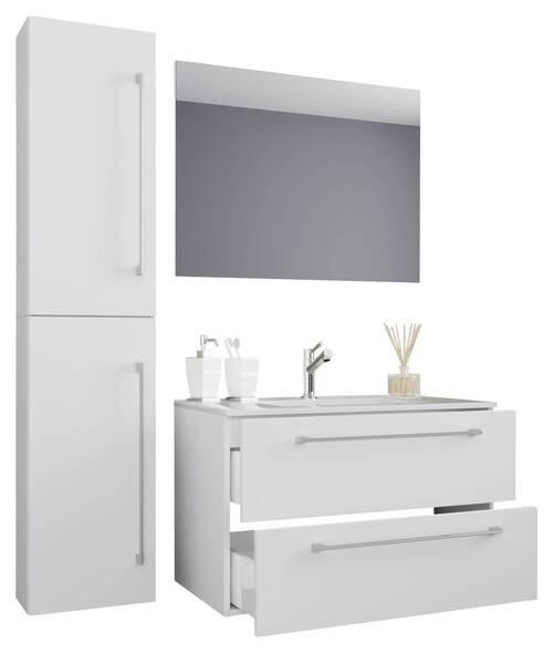 BADEZIMMER  in 113 cm  - Weiß, MODERN, Keramik/Holzwerkstoff (113cm) - MID.YOU