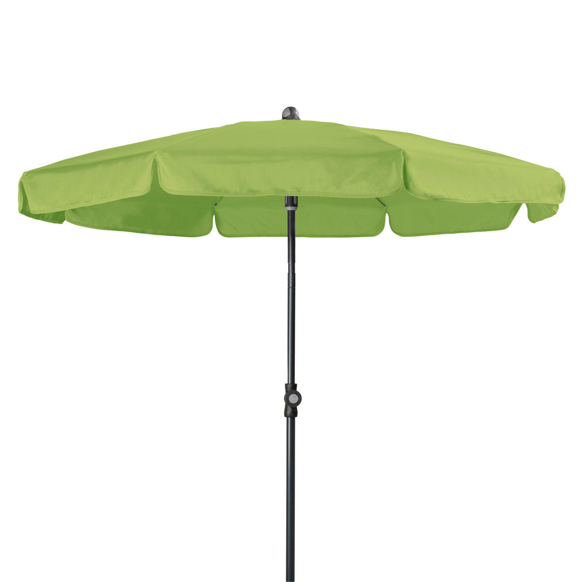 SONNENSCHIRM 150 cm Anthrazit, Grün  - Anthrazit/Grün, Basics, Textil/Metall (150cm) - Doppler