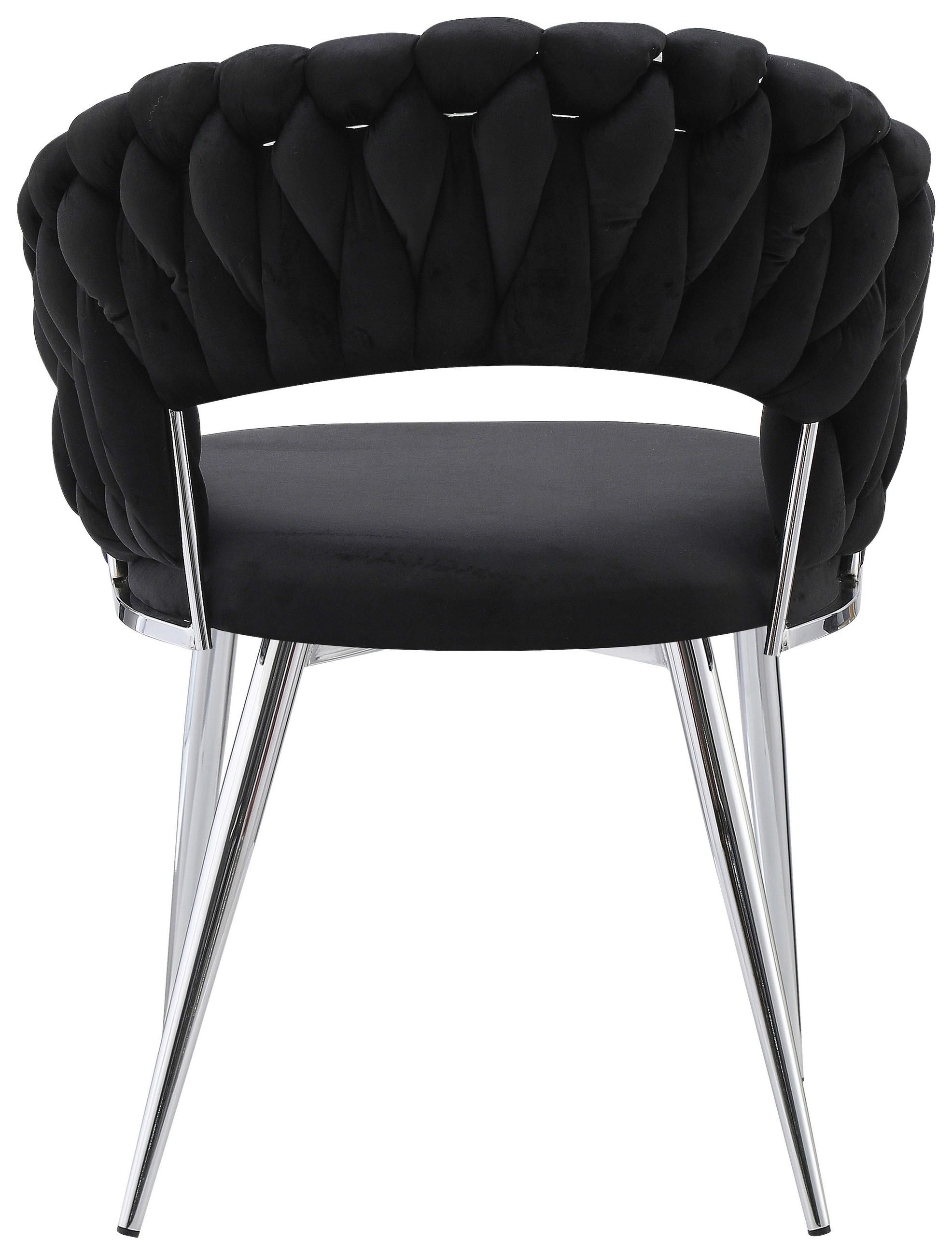 STOL MED ARMSTÖD SET järn  - silver/svart, Design, metall/plast (61/82/60cm) - Kayoom