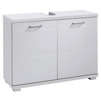 WASCHBECKENUNTERSCHRANK 80/59/31,5 cm  - Chromfarben/Weiß, MODERN, Holzwerkstoff/Kunststoff (80/59/31,5cm) - MID.YOU