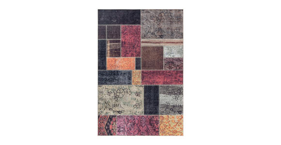 FLACHWEBETEPPICH 120/170 cm Fiesta  - Multicolor, Design, Leder/Textil (120/170cm) - Novel
