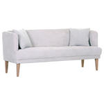 SITZBANK in Textil Creme, Weiß, Eichefarben - Eichefarben/Creme, Design, Holz/Textil (190/83/70cm) - Landscape