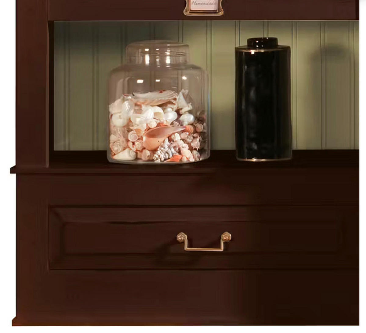 WOHNWAND UrbanClass 2-teilig  in Creme, Nussbaumfarben  311/238,5/52-46,5 cm  - Nussbaumfarben/Creme, LIFESTYLE, Holz/Metall (311/238,5/52-46,5cm) - Livetastic