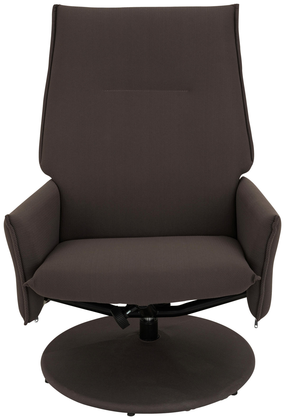 RELAXSESSELSET Webstoff Hocker    - Graubraun/Grau, MODERN, Textil/Metall (69/95/80/80/107,5cm) - P & B
