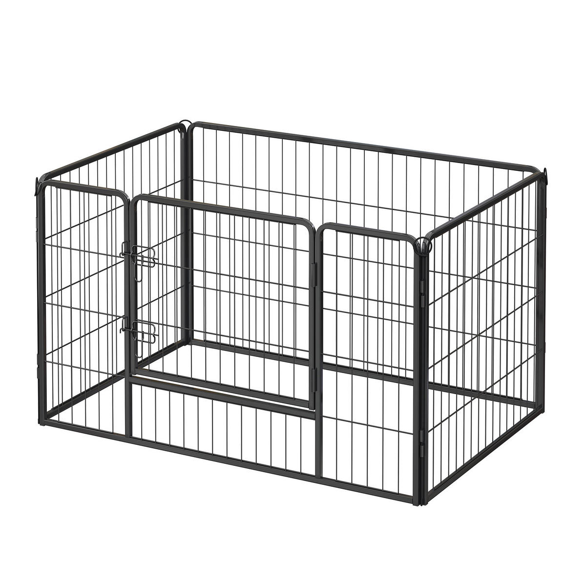 HEIMTIERGEHEGE - Schwarz, Trend, Metall (122/70/80cm) - Boxxx