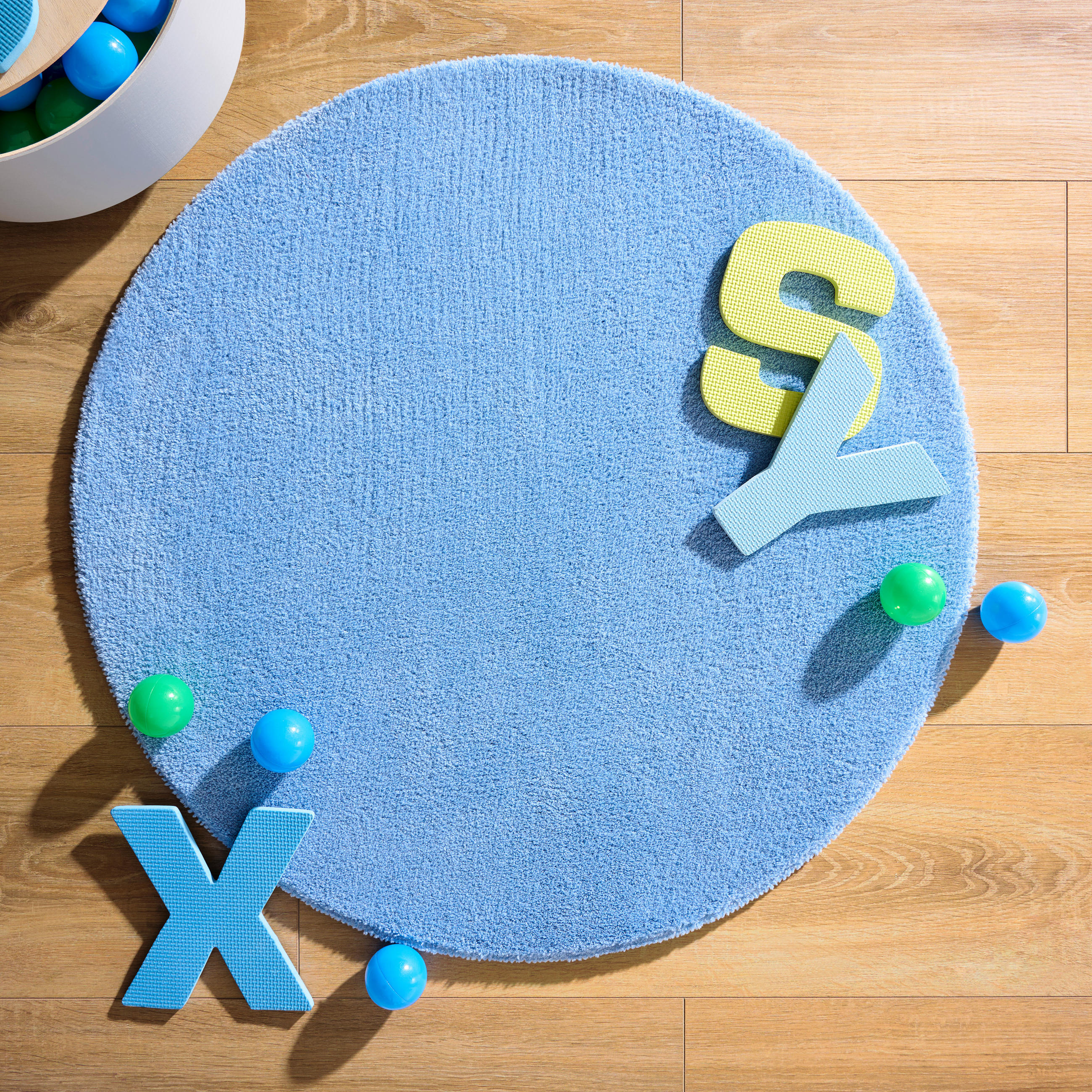 HOCHFLORTEPPICH Cosy 80 cm Cosy Blau  - Blau, Basics, Textil (80cm) - Boxxx
