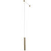 LED-PENDELLEUCHTE Prado 3,7/500 cm   - Messingfarben/Schwarz, Design, Metall (3,7/500cm) - Fabas Luce
