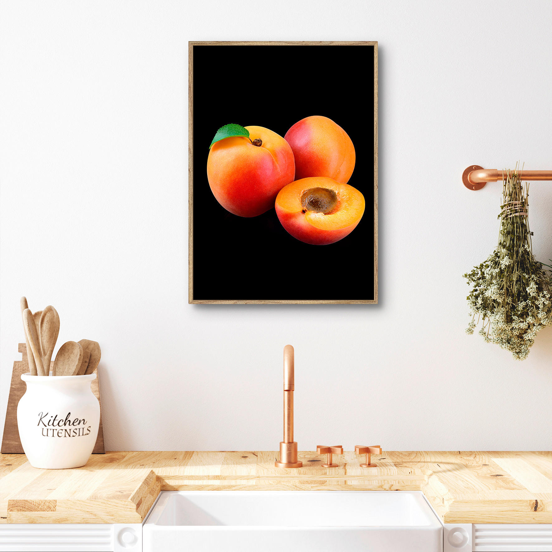 KUNSTDRUCK 51,2/71,2 cm  - Eichefarben/Multicolor, Basics, Holzwerkstoff (51,2/71,2cm) - Monee